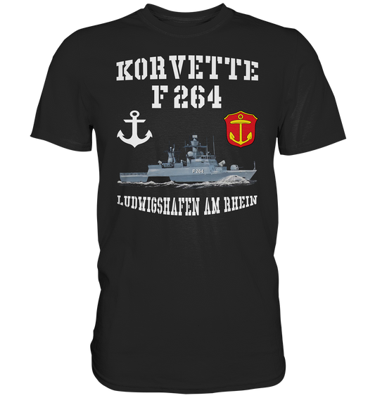 Korvette F264 LUDWIGSHAFEN AM RHEIN Anker - Premium Shirt