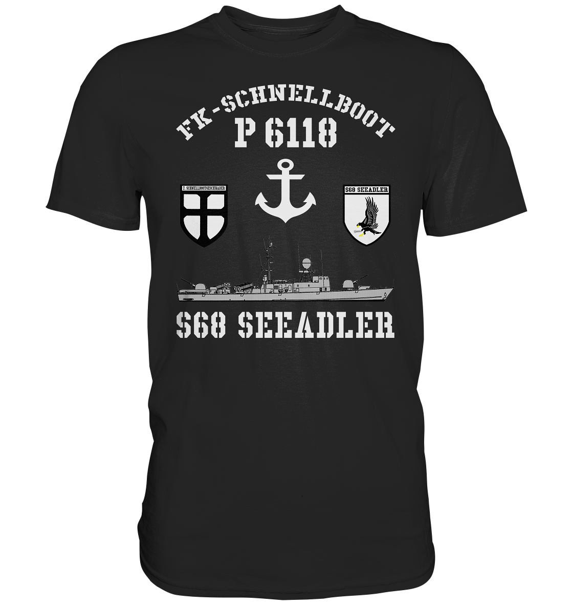 FK-Schnellboot P6118 SEEADLER 7.SG Anker  - Premium Shirt