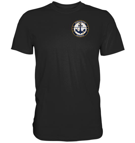 Marine Veteran Heimathafen OLPENITZ Brustlogo  - Premium Shirt