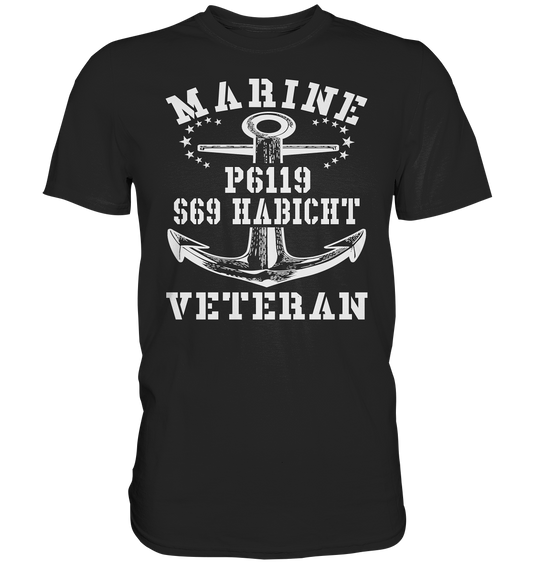 FK-Schnellboot P6119 HABICHT Marine Veteran - Premium Shirt