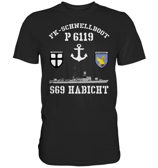 FK-Schnellboot P6119 HABICHT 7.SG Anker - Premium Shirt