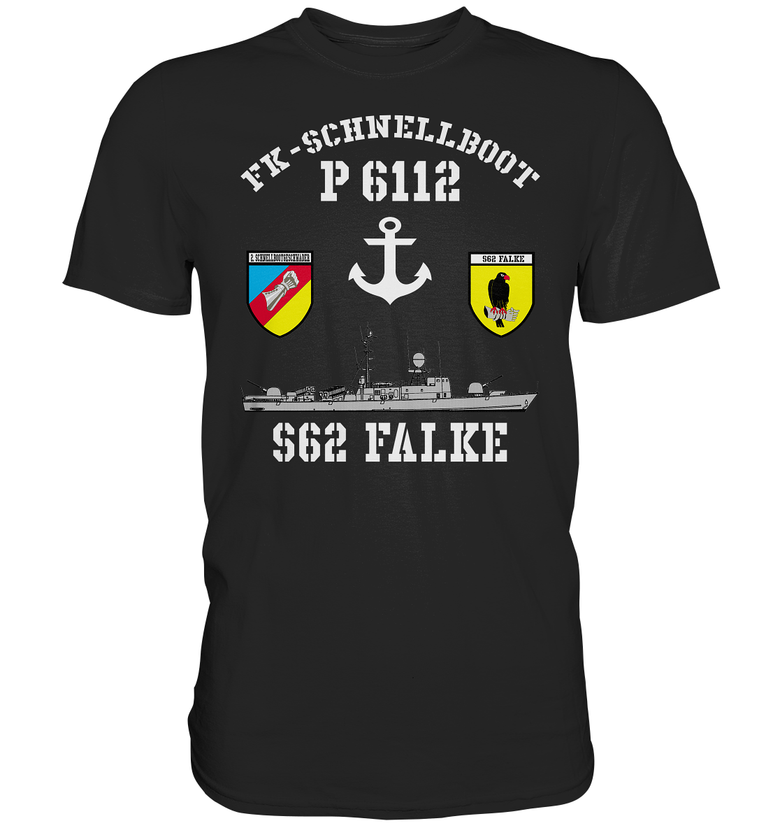 FK-Schnellboot P6112 FALKE 2.SG Anker  - Premium Shirt