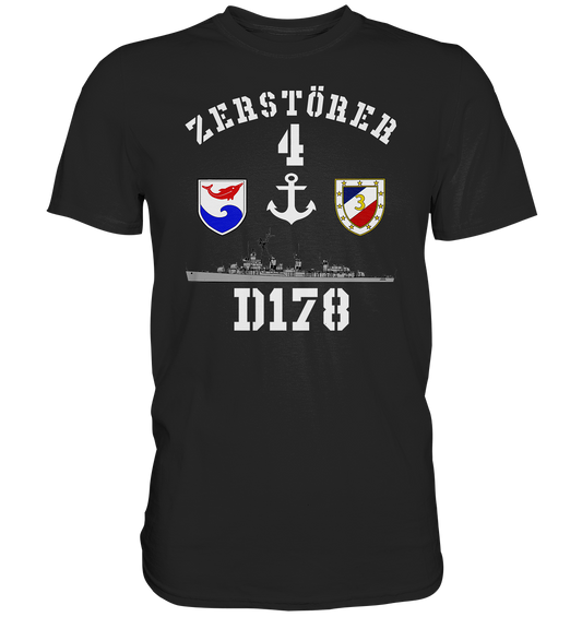 D178 ZERSTÖRER 4 Anker   - Premium Shirt