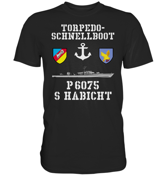 Torpedo-Schnellboot P6075 HABICHT Anker - Premium Shirt