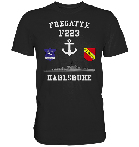 Fregatte F223 KARLSRUHE Anker  - Premium Shirt
