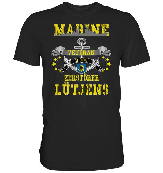 Zerstörer D185 LÜTJENS Marine Veteran - Premium Shirt