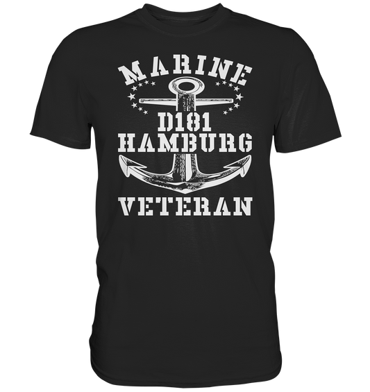 Zerstörer D181 HAMBURG Marine Veteran - Premium Shirt