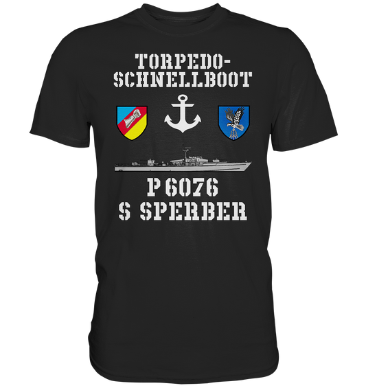 Torpedo-Schnellboot P6076 SPERBER Anker - Premium Shirt