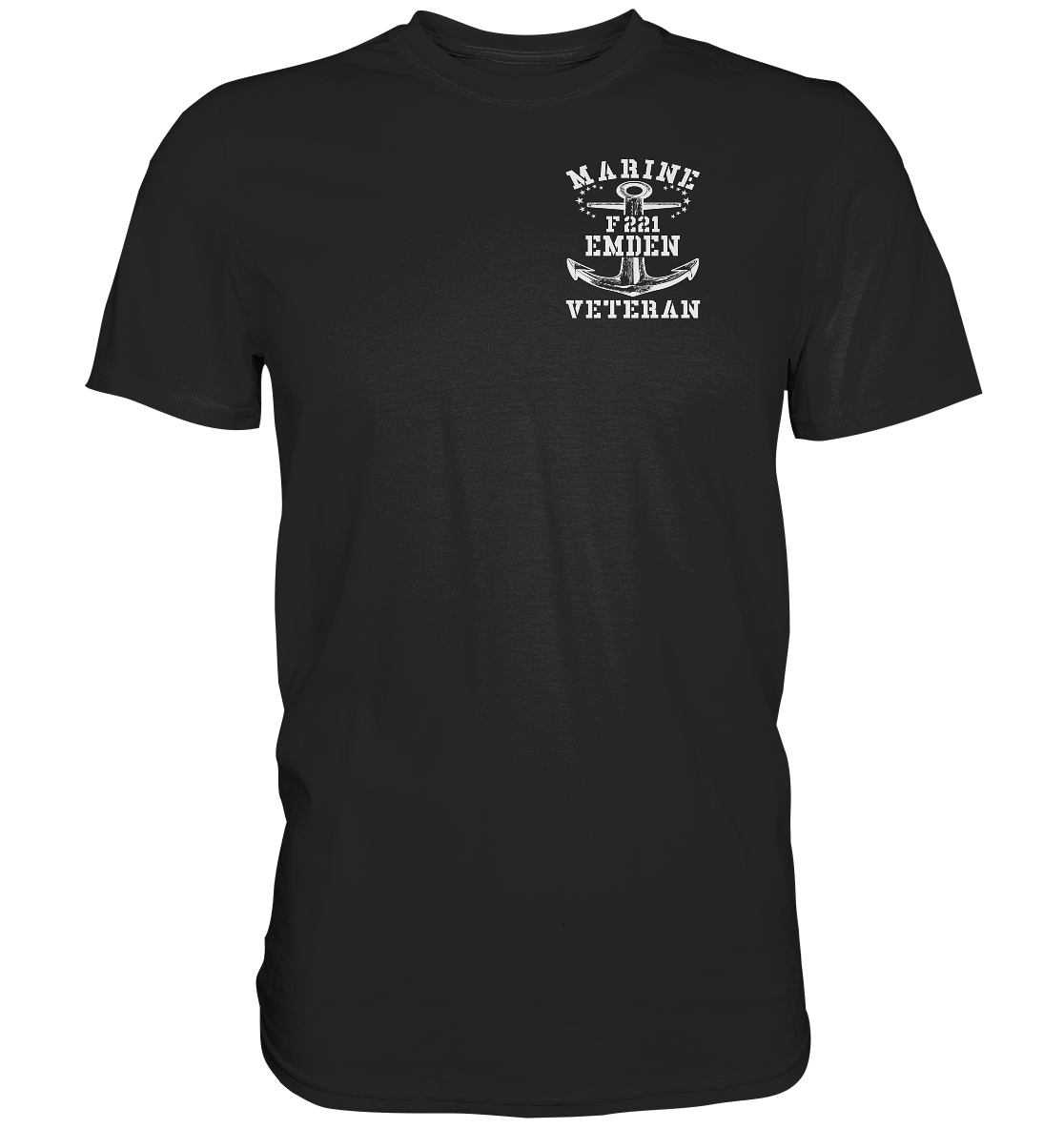 Fregatte F221 EMDEN Marine Veteran Brustlogo - Premium Shirt