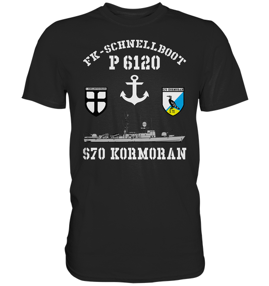 FK-Schnellboot P6120 KORMORAN 7.SG Anker - Premium Shirt