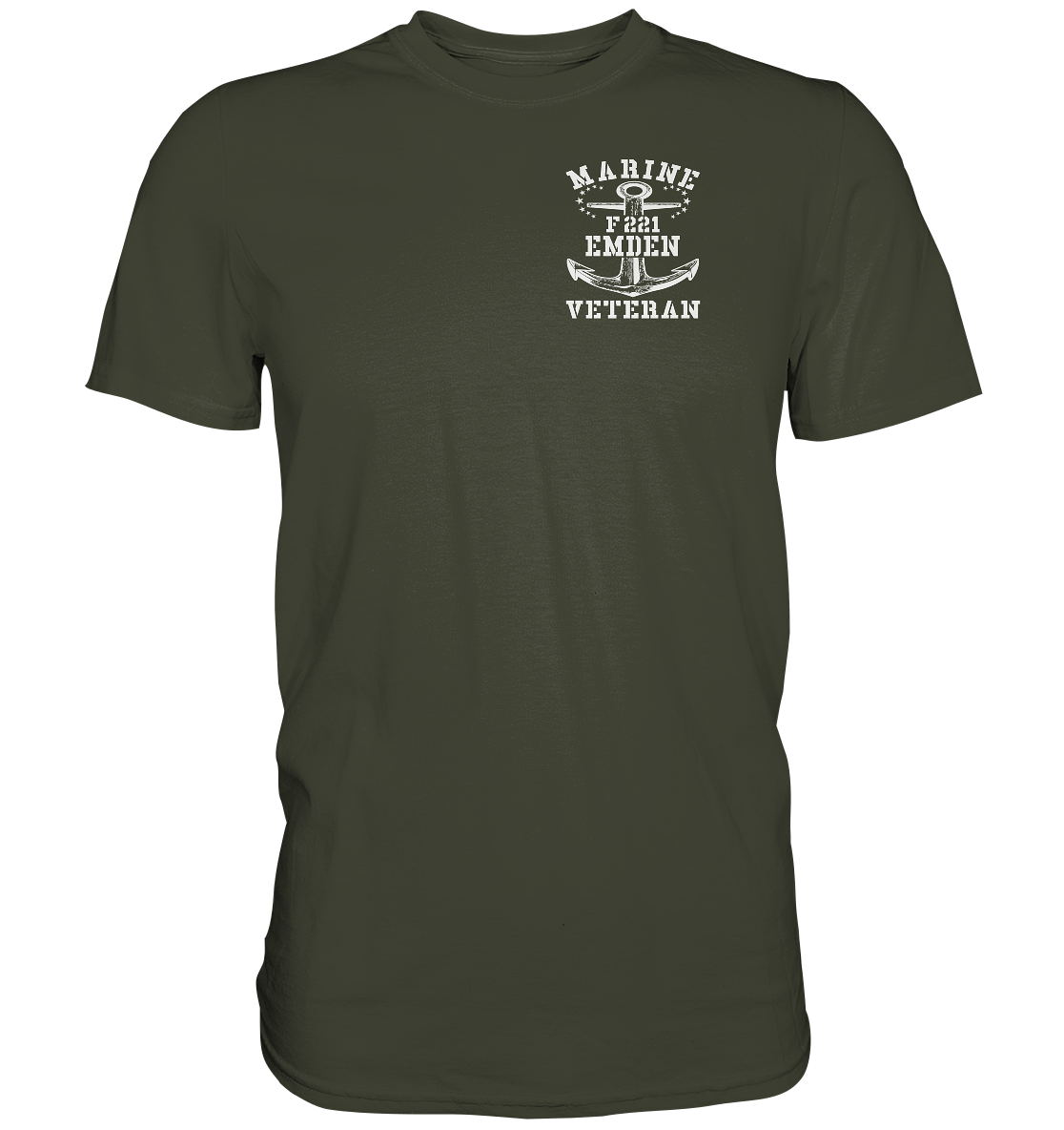 Fregatte F221 EMDEN Marine Veteran Brustlogo - Premium Shirt