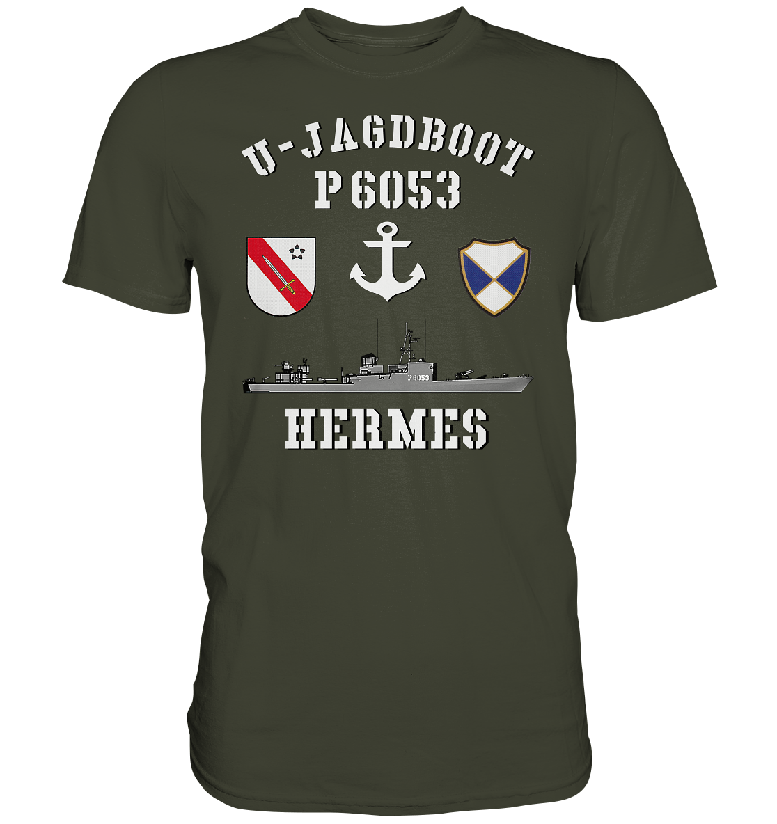 U-Jagdboot P6053 HERMES Anker - Premium Shirt