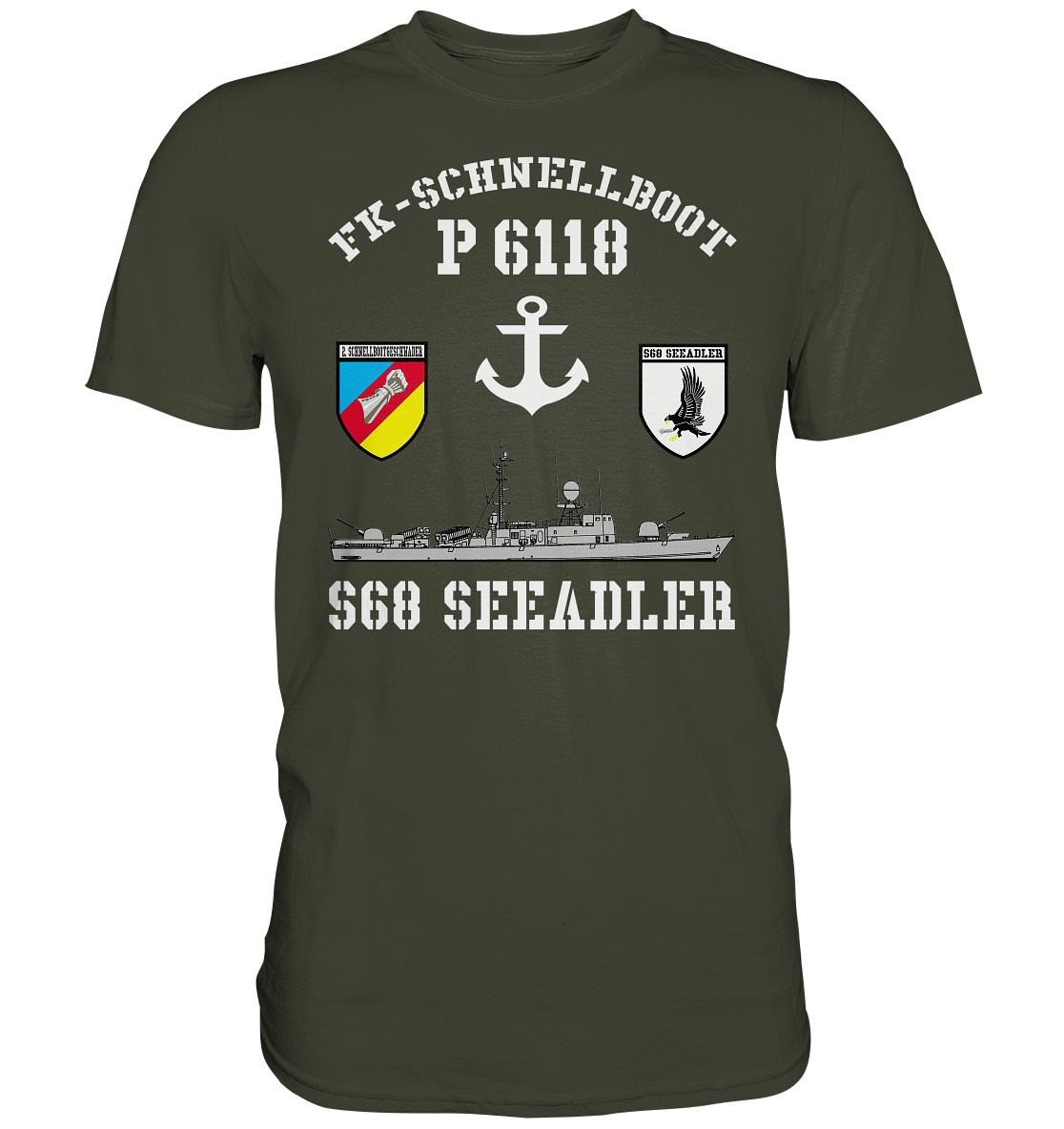 FK-Schnellboot P6118 SEEADLER 2.SG Anker  - Premium Shirt
