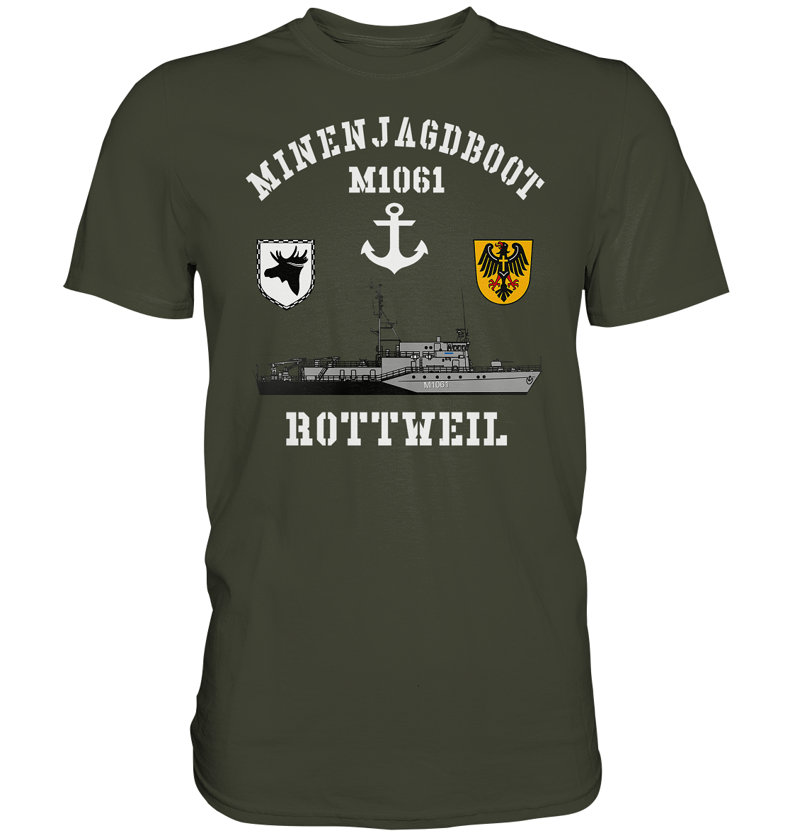 Mij.-Boot M1061 ROTTWEIL Anker 3. MSG - Premium Shirt