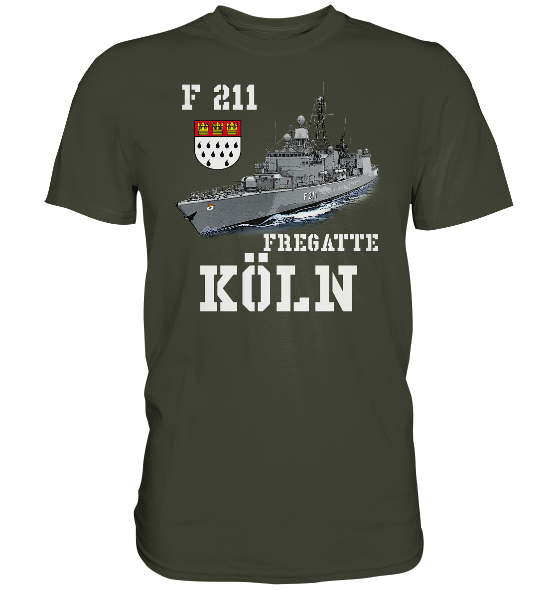 F211 Fregatte KÖLN - Premium Shirt