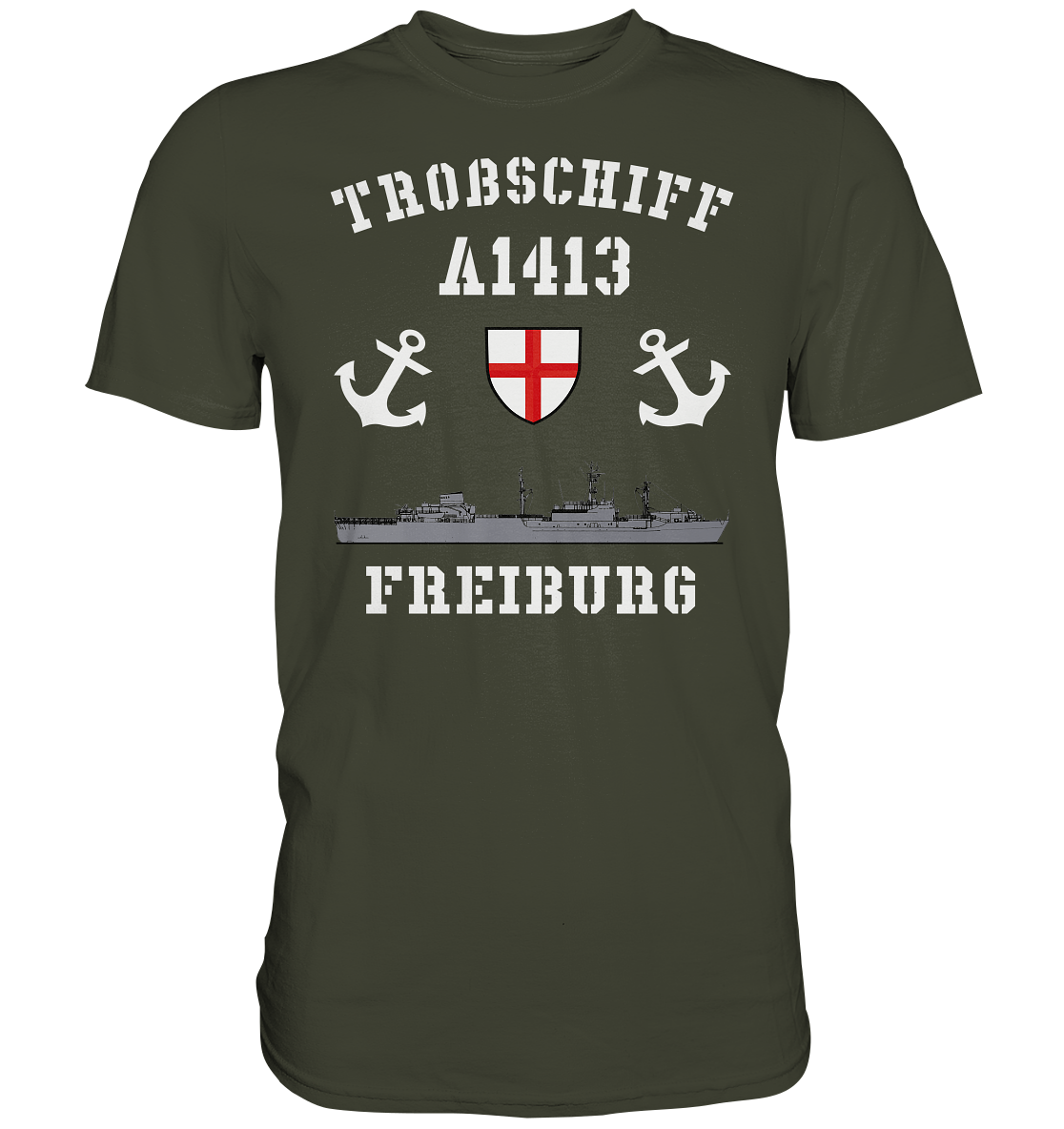 Troßschiff A1413 FREIBURG nach Umbau - Premium Shirt