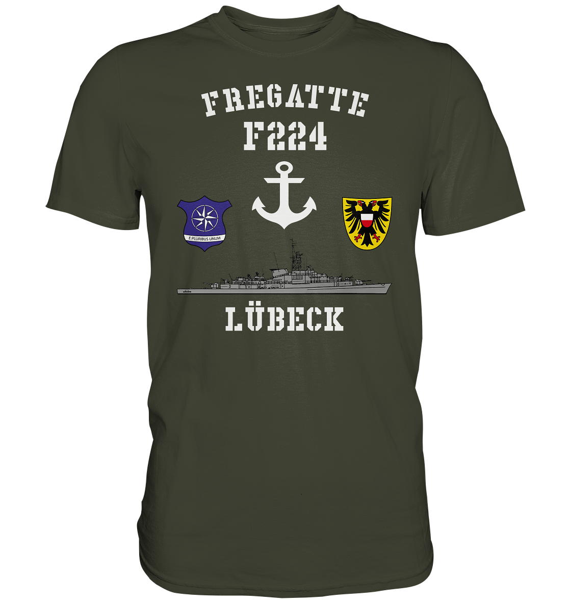 Fregatte F224 LÜBECK Anker   - Premium Shirt