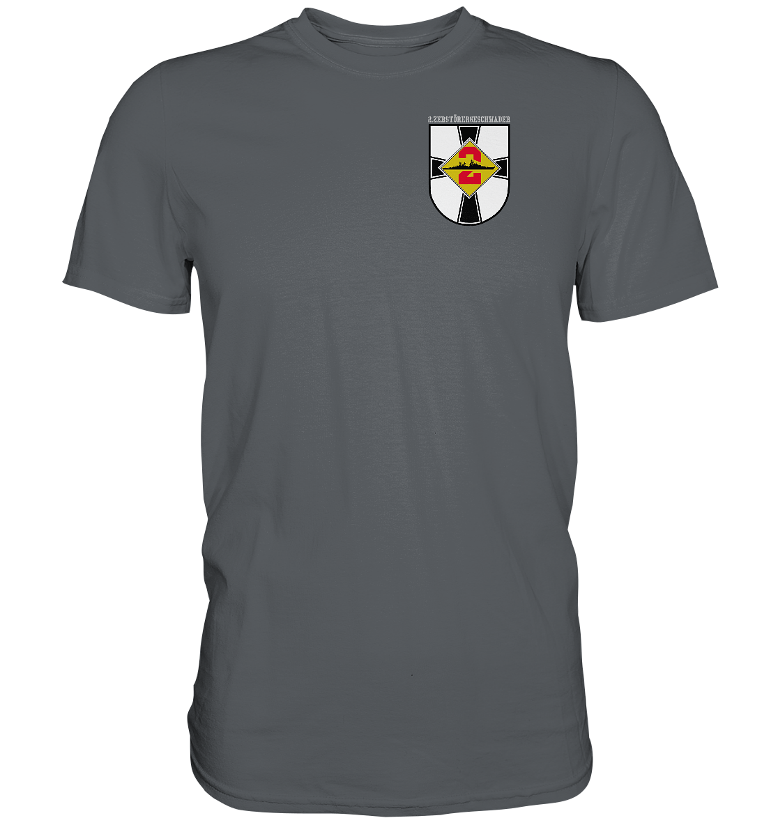 2. ZG Zerstörer D182 SCHLESWIG-HOLSTEIN; beidseitiger Druck - Premium Shirt