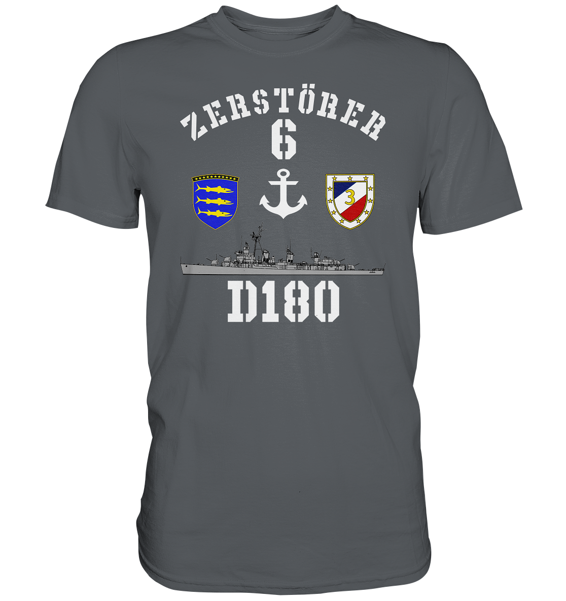 D180 ZERSTÖRER 6 Anker  - Premium Shirt