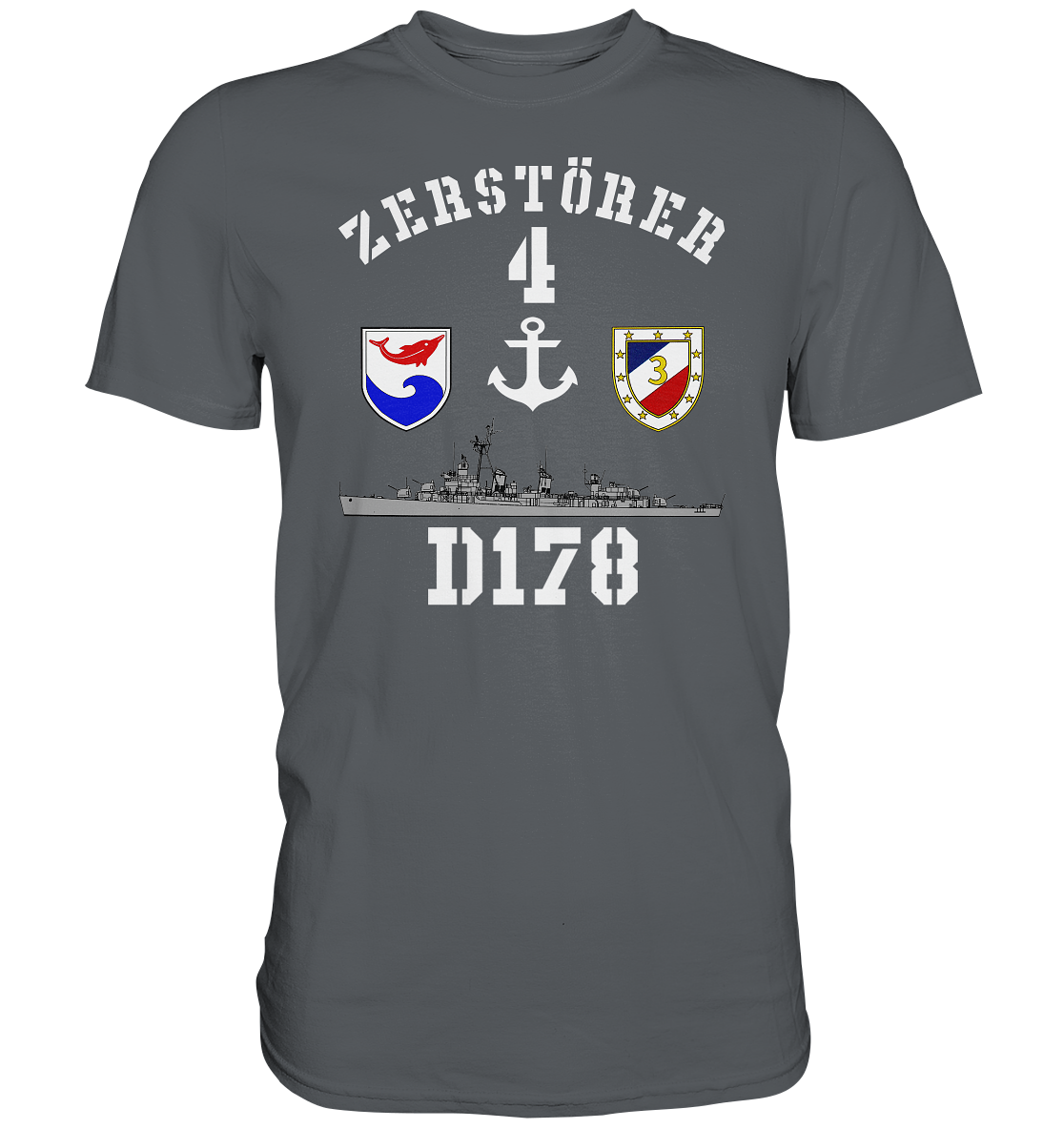 D178 ZERSTÖRER 4 Anker   - Premium Shirt