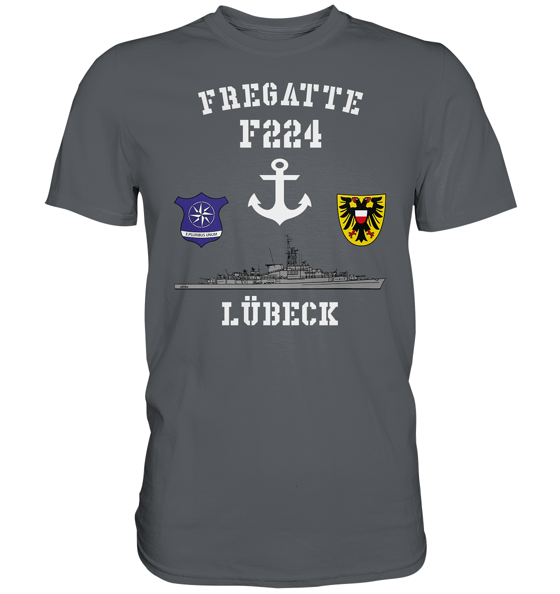 Fregatte F224 LÜBECK Anker   - Premium Shirt