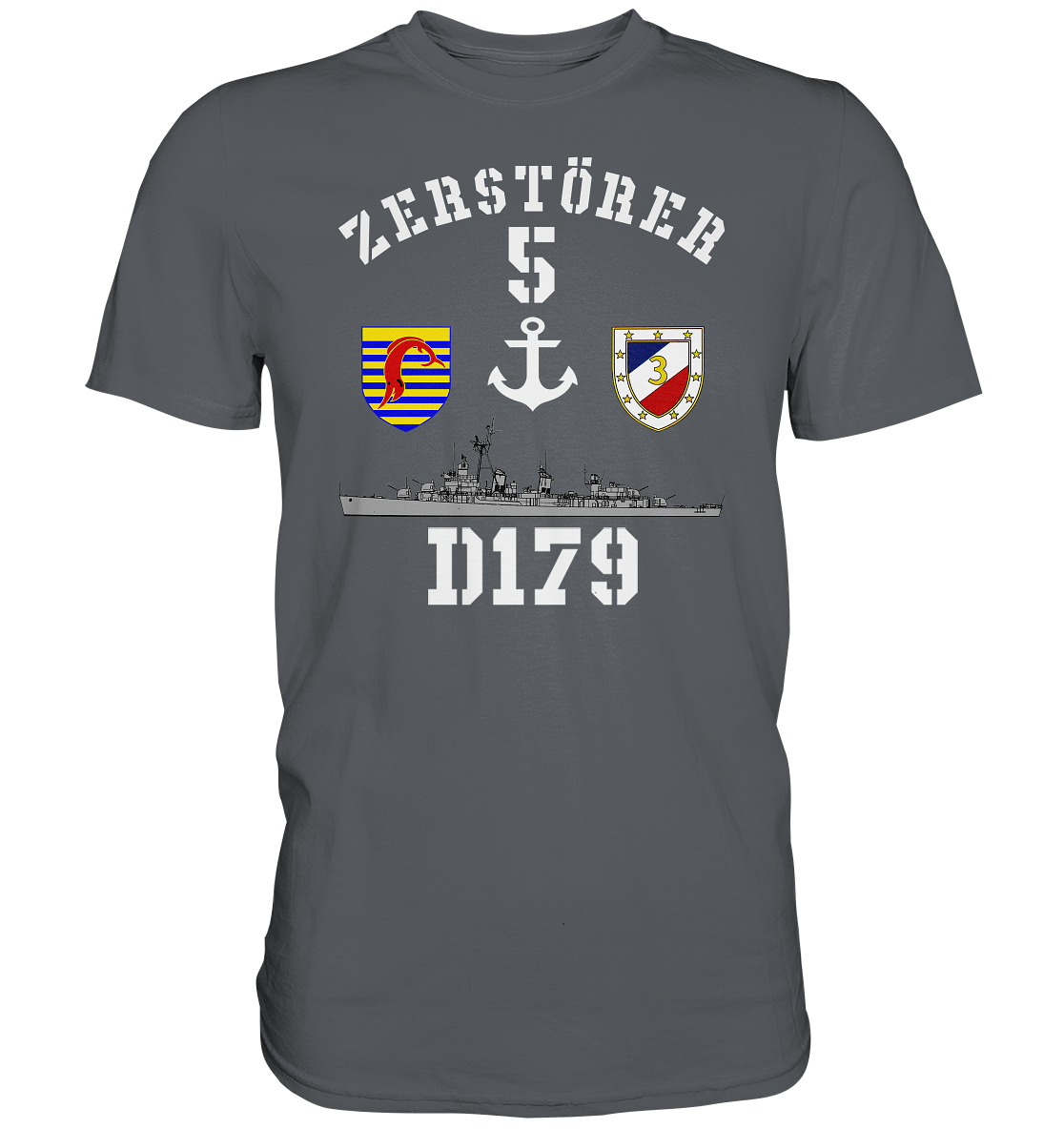 D179 ZERSTÖRER 5 Anker   - Premium Shirt