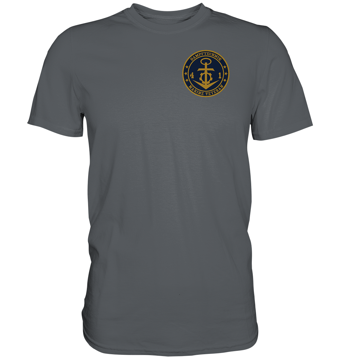 Marine Veteran 41er DAMPFTECHNIK Brustlogo - Premium Shirt