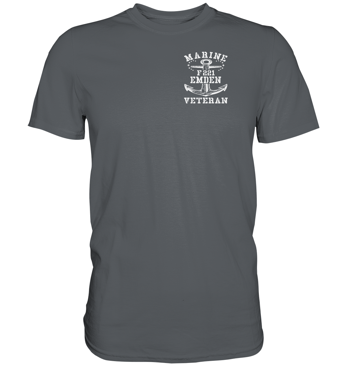 Fregatte F221 EMDEN Marine Veteran Brustlogo - Premium Shirt