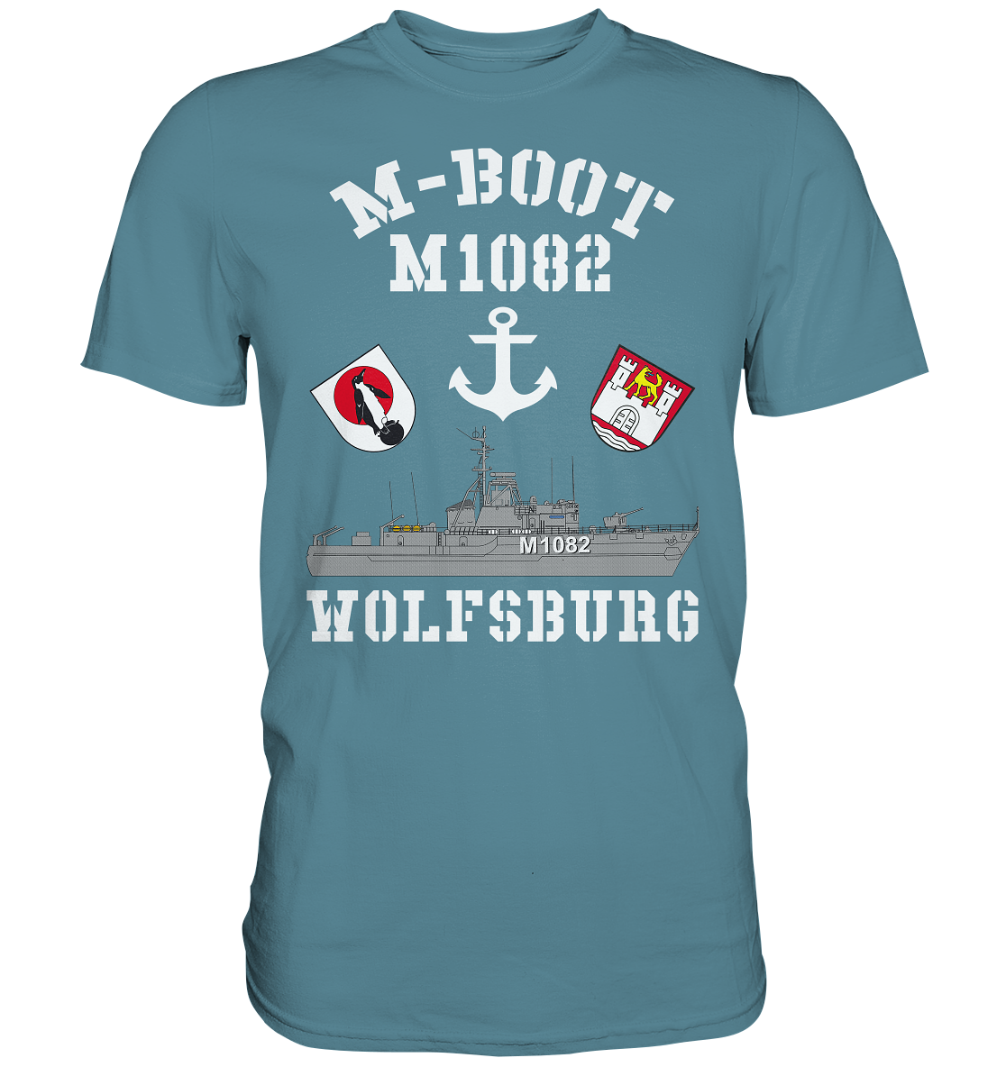 M-Boot M1082 WOLFSBURG Anker (HL) - Premium Shirt