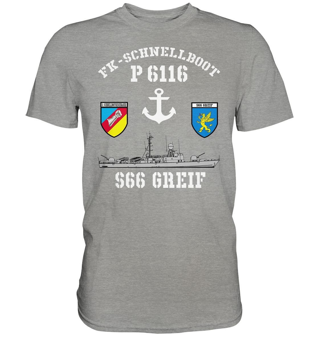 FK-Schnellboot P6116 GREIF 2.SG Anker  - Premium Shirt
