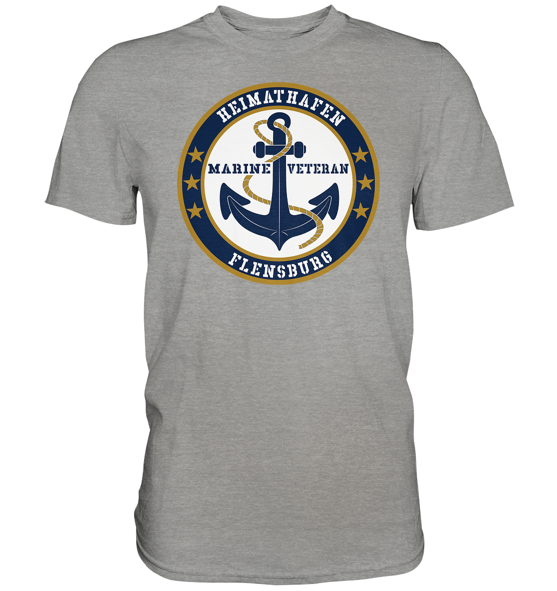 Marine Veteran Heimathafen FLENSBURG - Premium Shirt