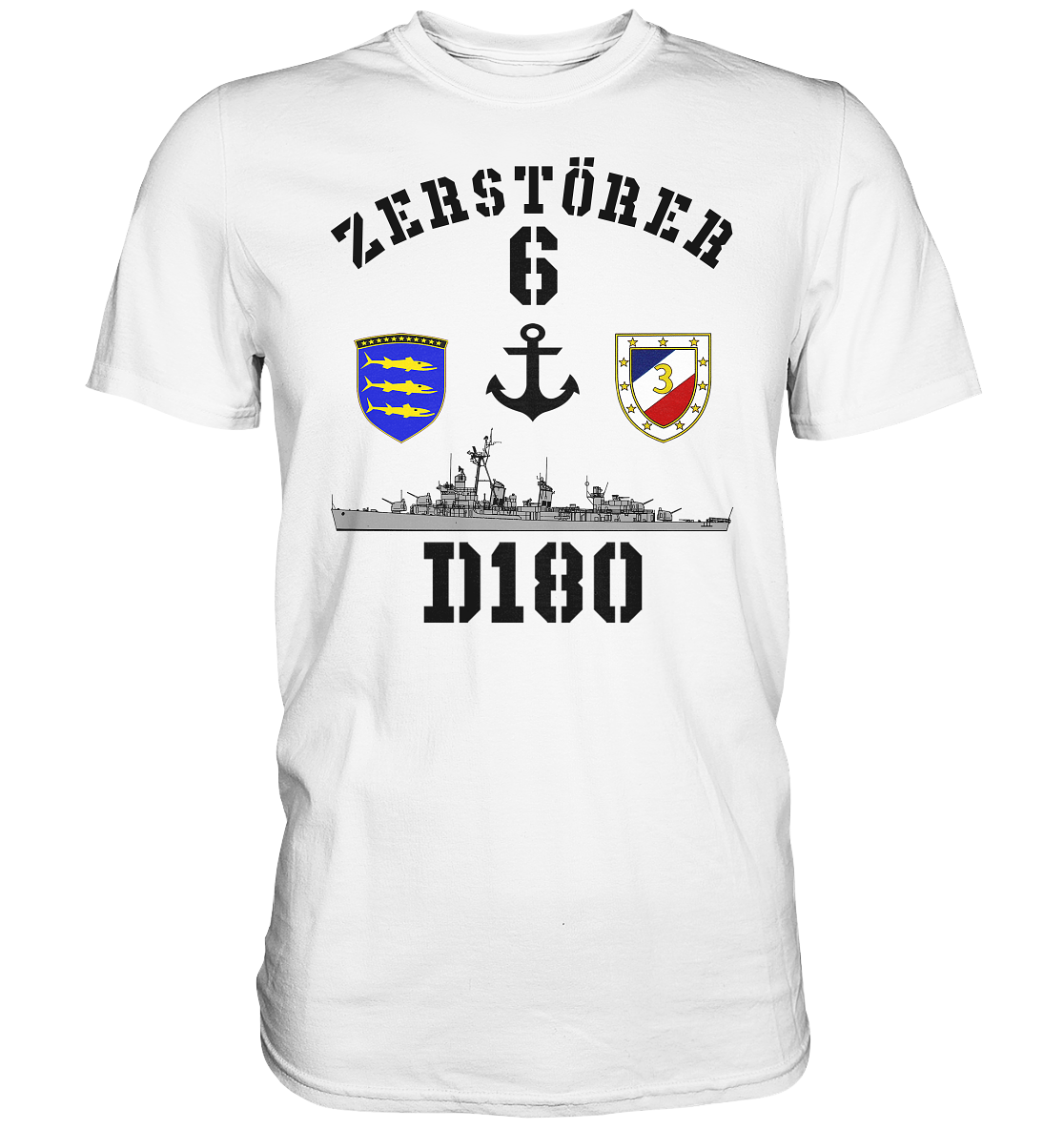 D180 ZERSTÖRER 6 Anker  - Premium Shirt