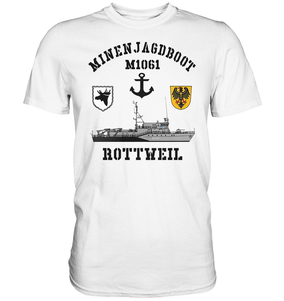 Mij.-Boot M1061 ROTTWEIL Anker 3. MSG - Premium Shirt