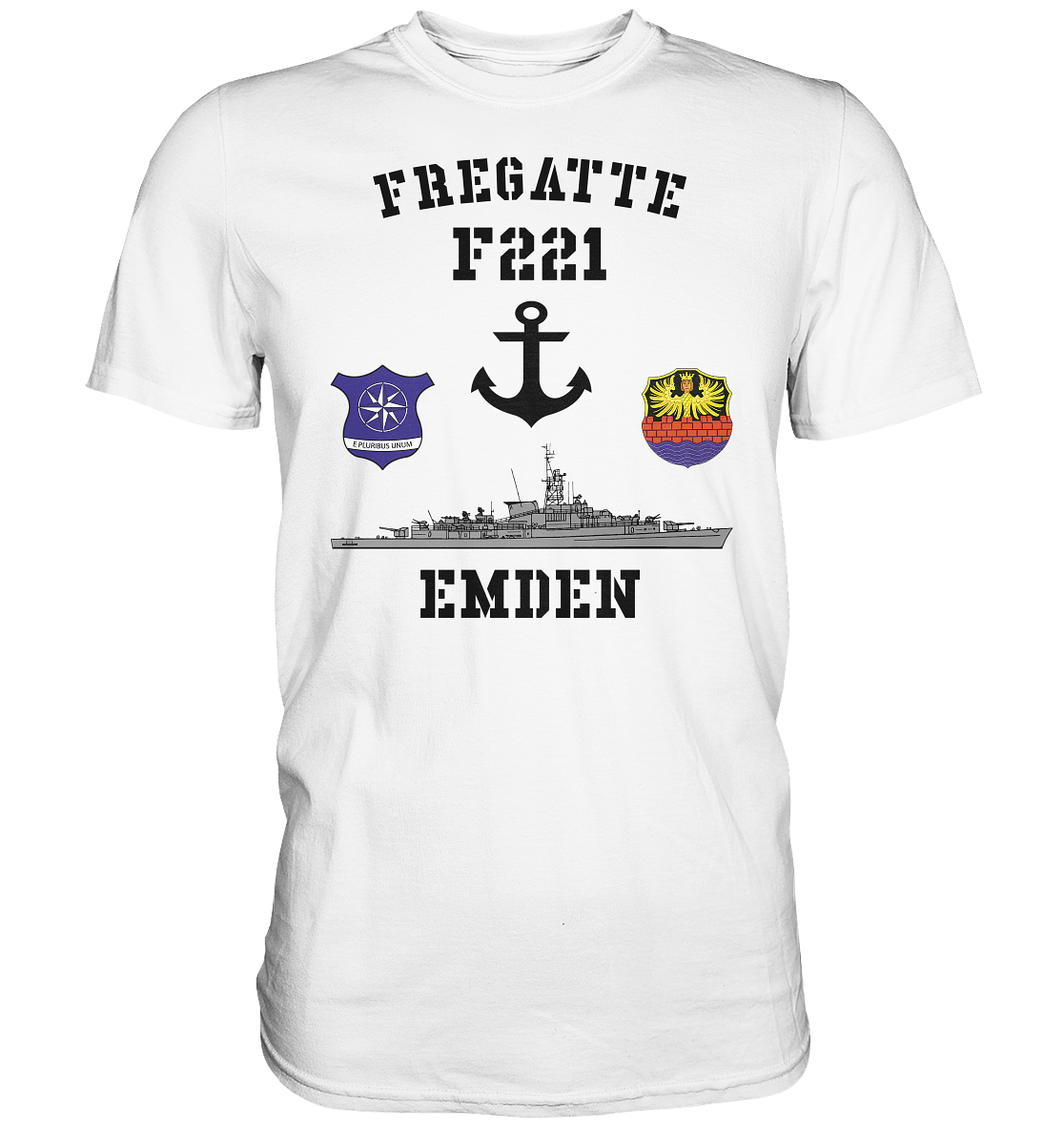 Fregatte F221 EMDEN Anker  - Premium Shirt