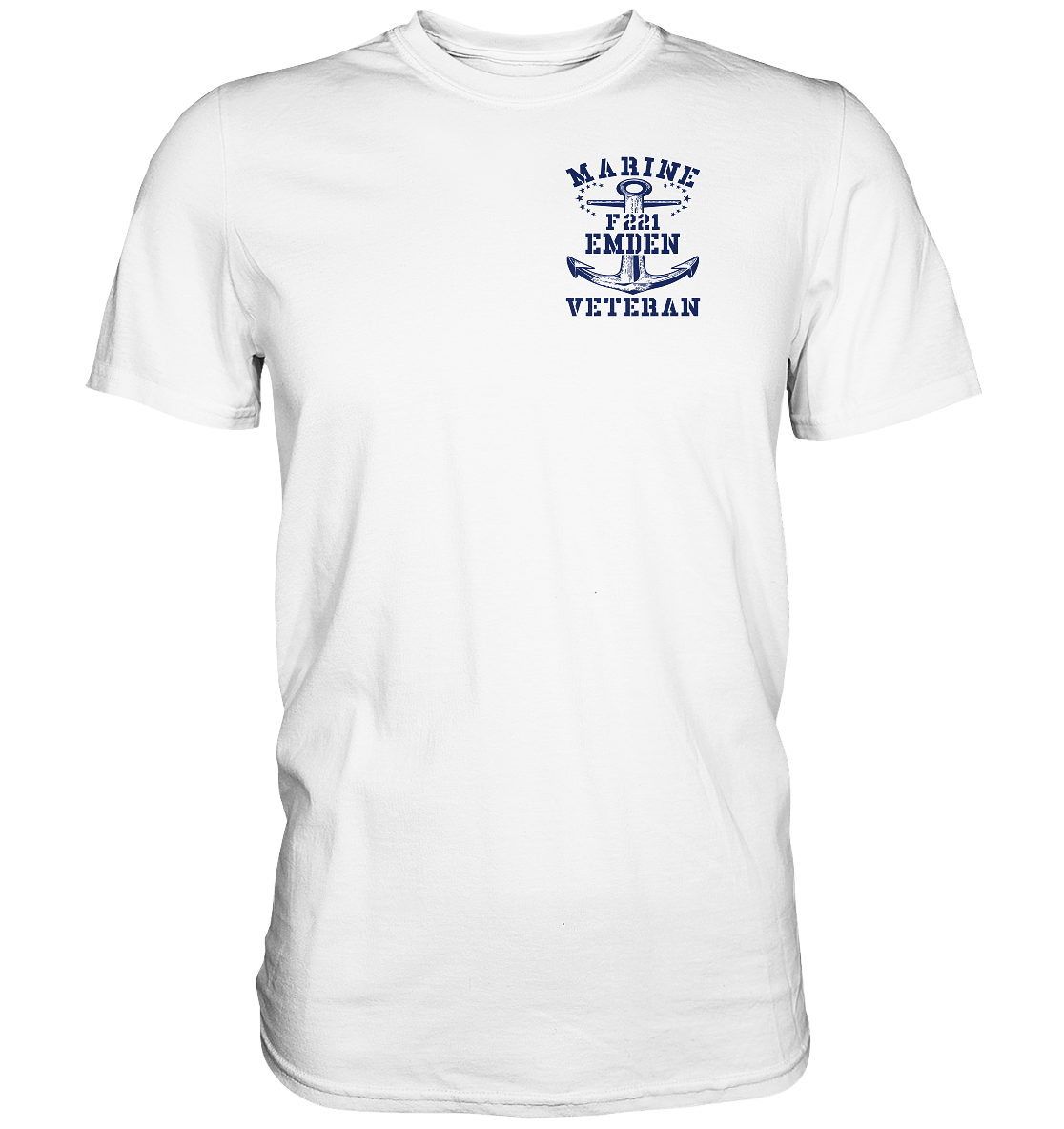 Fregatte F221 EMDEN Marine Veteran Brustlogo - Premium Shirt