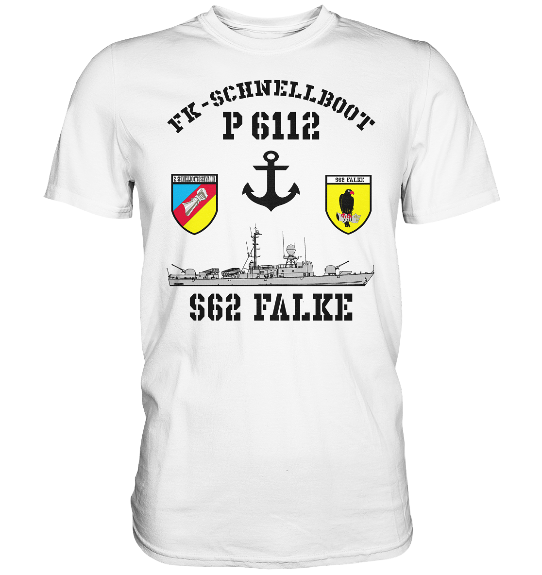 FK-Schnellboot P6112 FALKE 2.SG Anker  - Premium Shirt