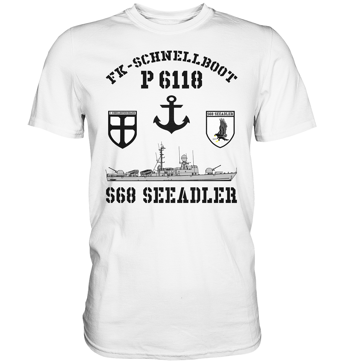 FK-Schnellboot P6118 SEEADLER 7.SG Anker  - Premium Shirt