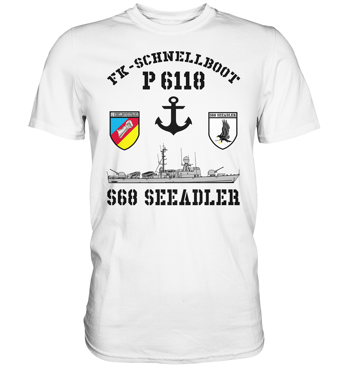 FK-Schnellboot P6118 SEEADLER 2.SG Anker  - Premium Shirt