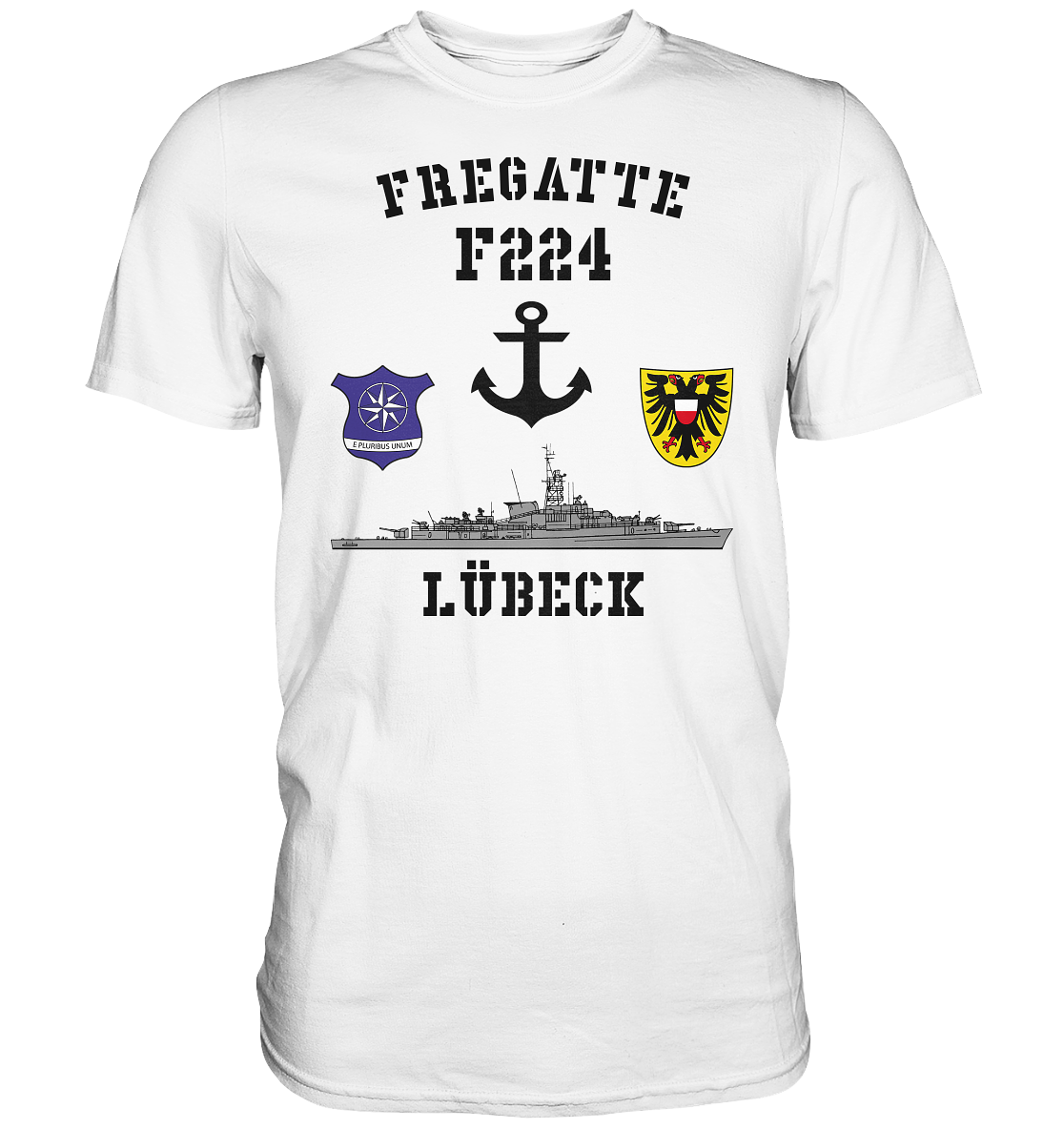 Fregatte F224 LÜBECK Anker   - Premium Shirt