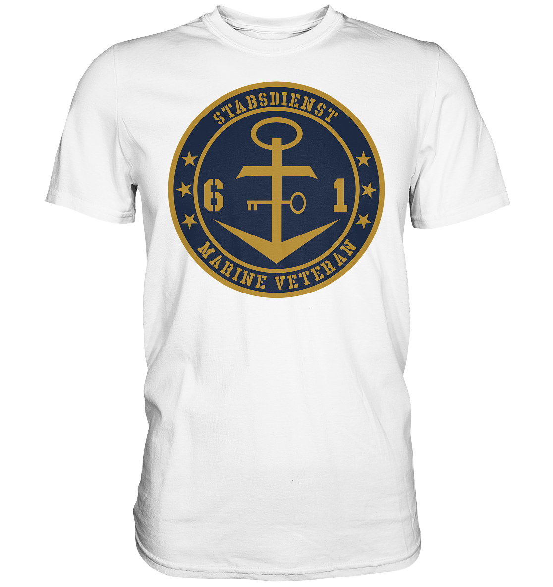 Marine Veteran 61er STABSDIENST - Premium Shirt