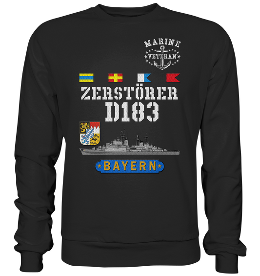 Zerstörer D183 BAYERN Marine Veteran - Premium Sweatshirt