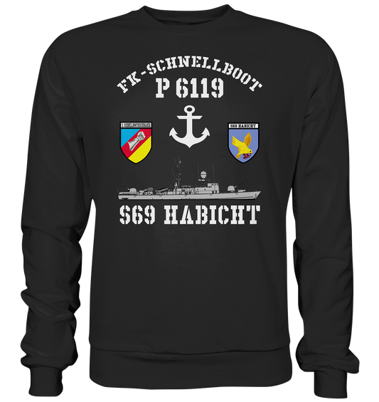 FK-Schnellboot P6119 HABICHT 2.SG Anker  - Premium Sweatshirt