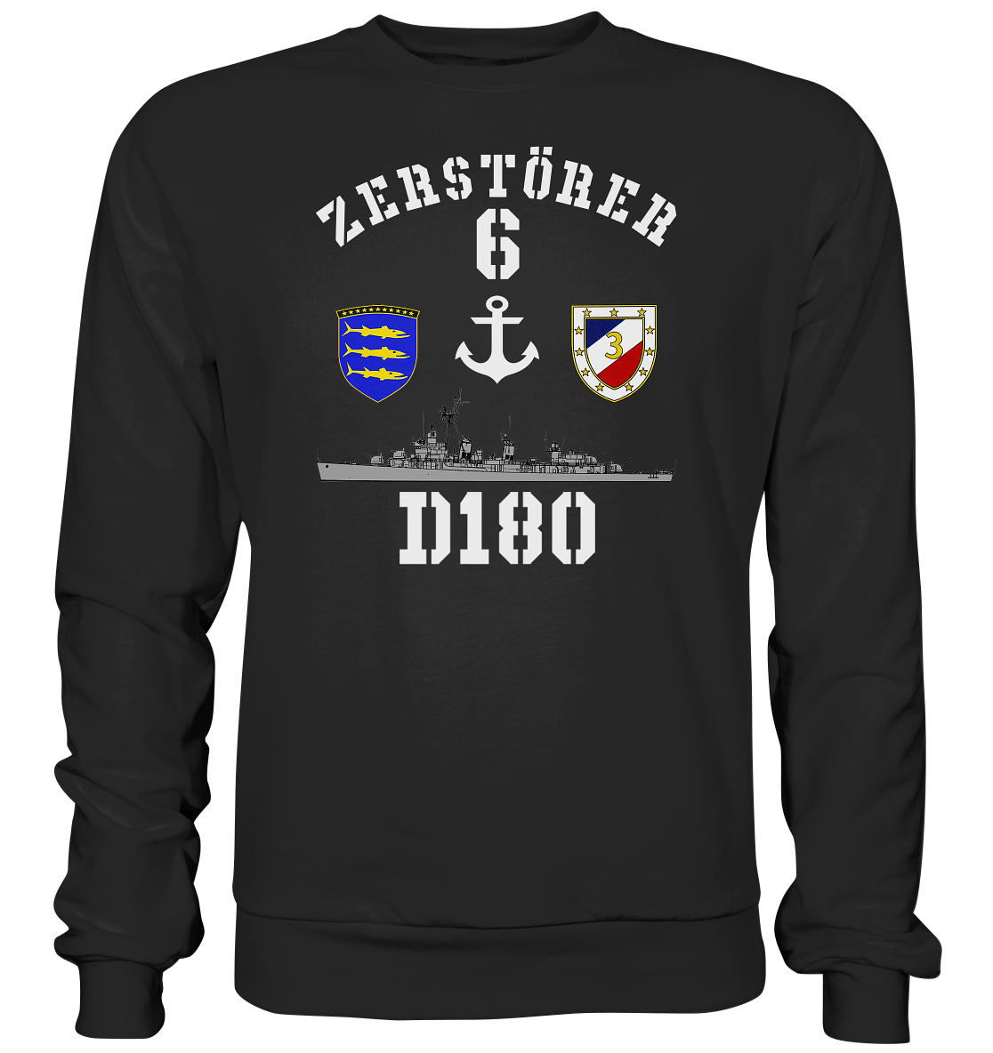 D180 ZERSTÖRER 6 Anker  - Premium Sweatshirt