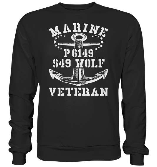P6149 S49 WOLF Marine Veteran - Premium Sweatshirt