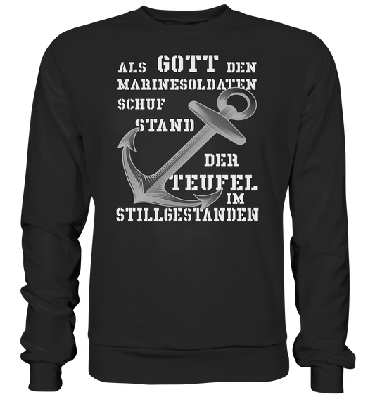 Als Gott den Marinesoldaten schuf.... - Premium Sweatshirt