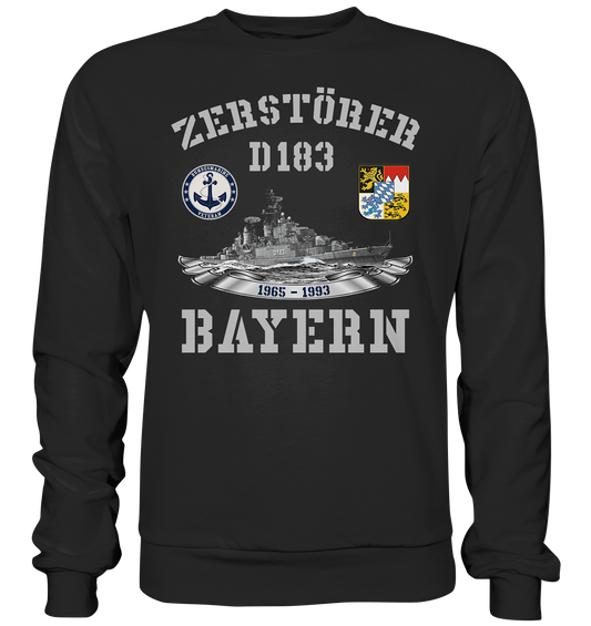 Zerstörer D183 BAYERN Bundesmarine Veteran - Premium Sweatshirt
