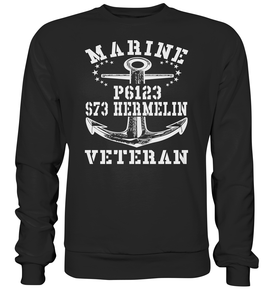 FK-Schnellboot P6123 HERMELIN Marine Veteran - Premium Sweatshirt
