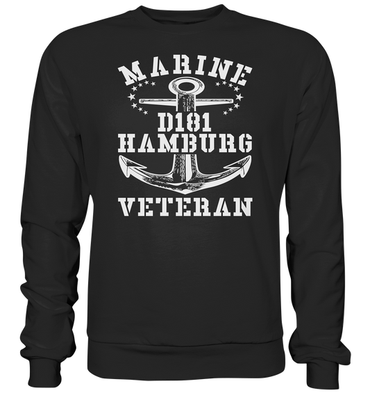 Zerstörer D181 HAMBURG Marine Veteran - Premium Sweatshirt