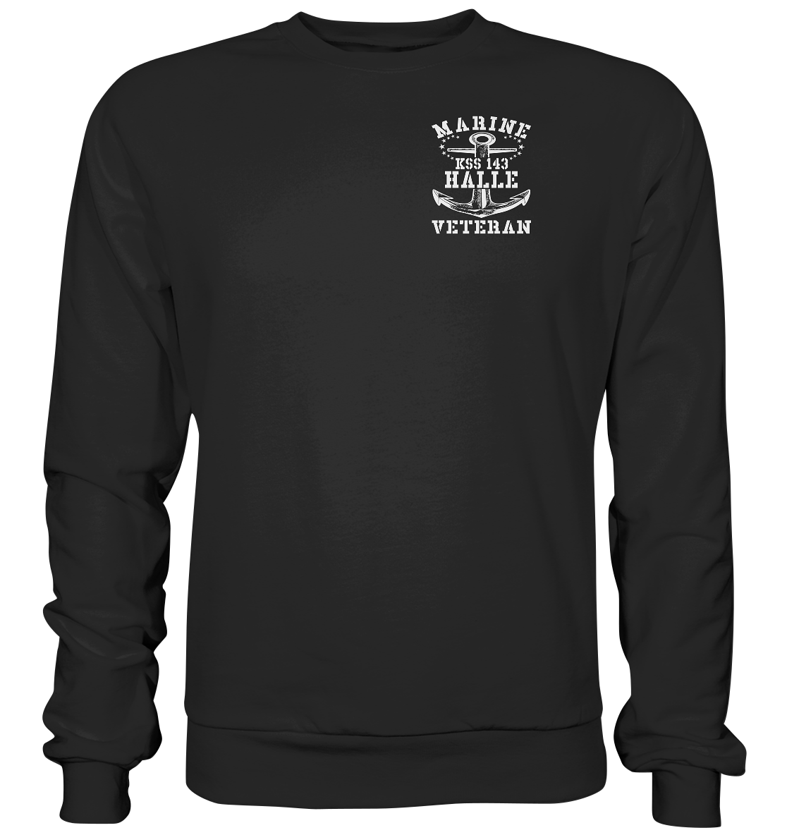 KSS 143 HALLE Marine Veteran Brustlogo - Premium Sweatshirt