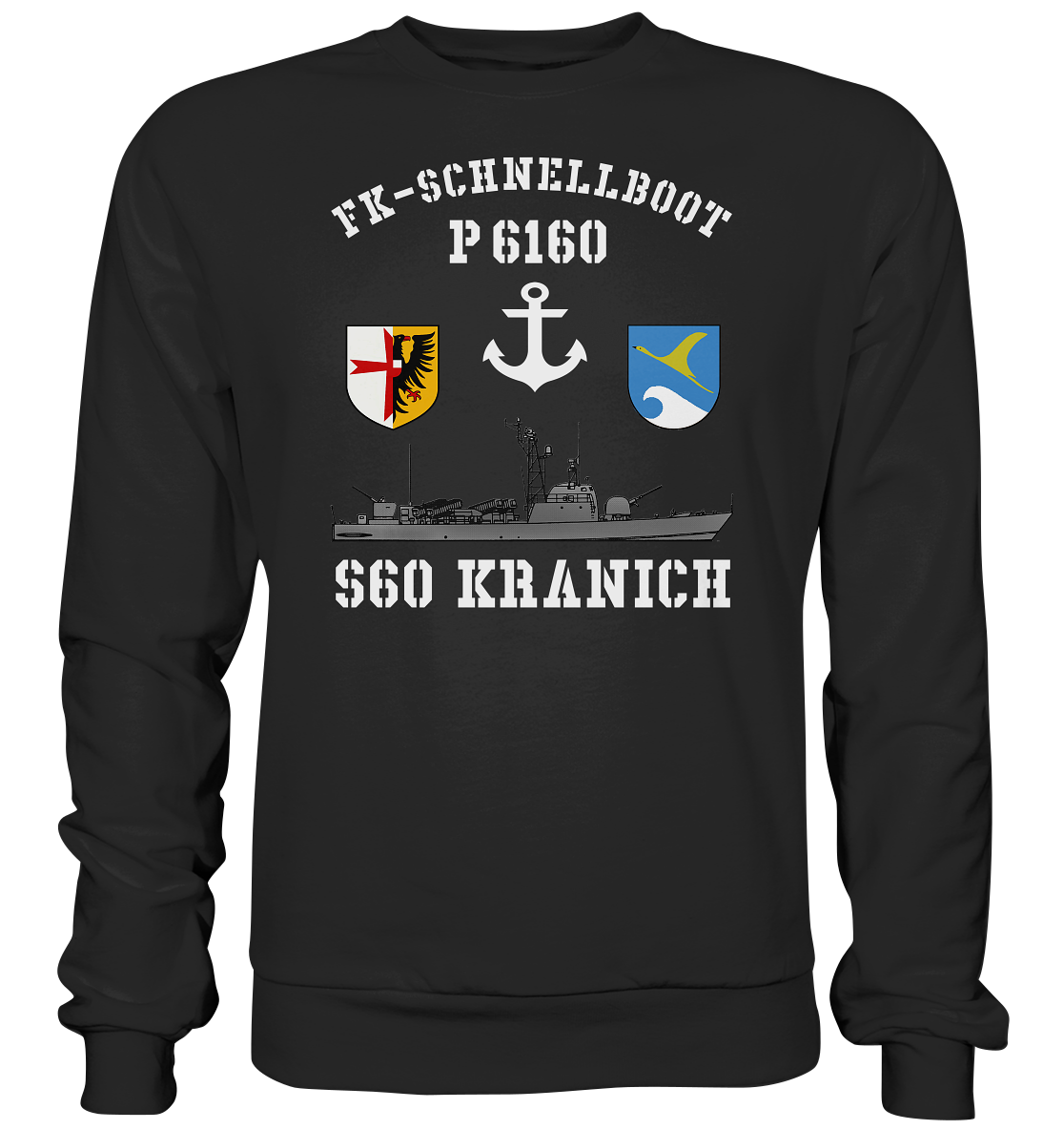 FK-Schnellboot P6160 S60 KRANICH Bofors - Premium Sweatshirt